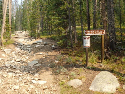 GDMBR: We finally arrived at the end of the Lava Mountain Trail.